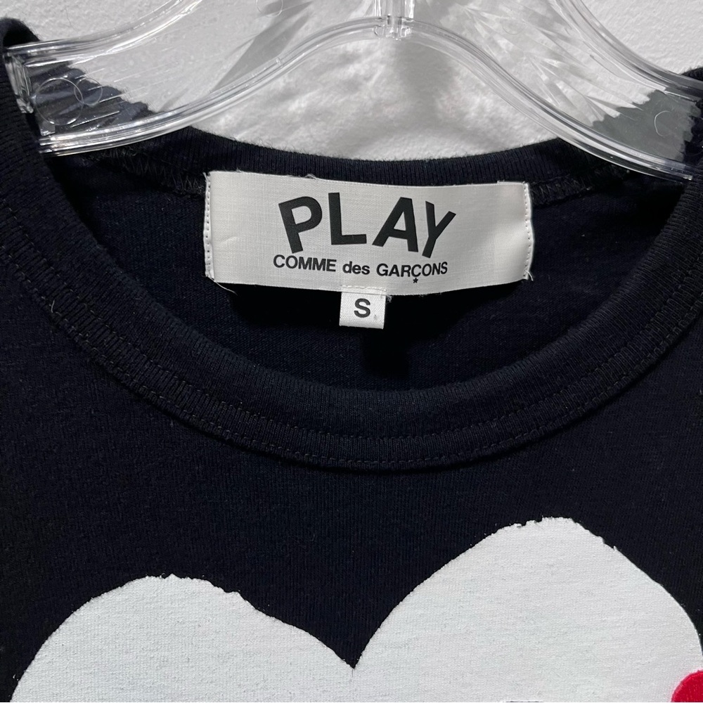 COMME DES GARÇONS PLAY DOUBLE - HEART T-SHIRT - Picture 3 of 9